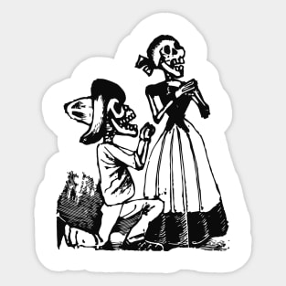 Skeleton Lovers Sticker